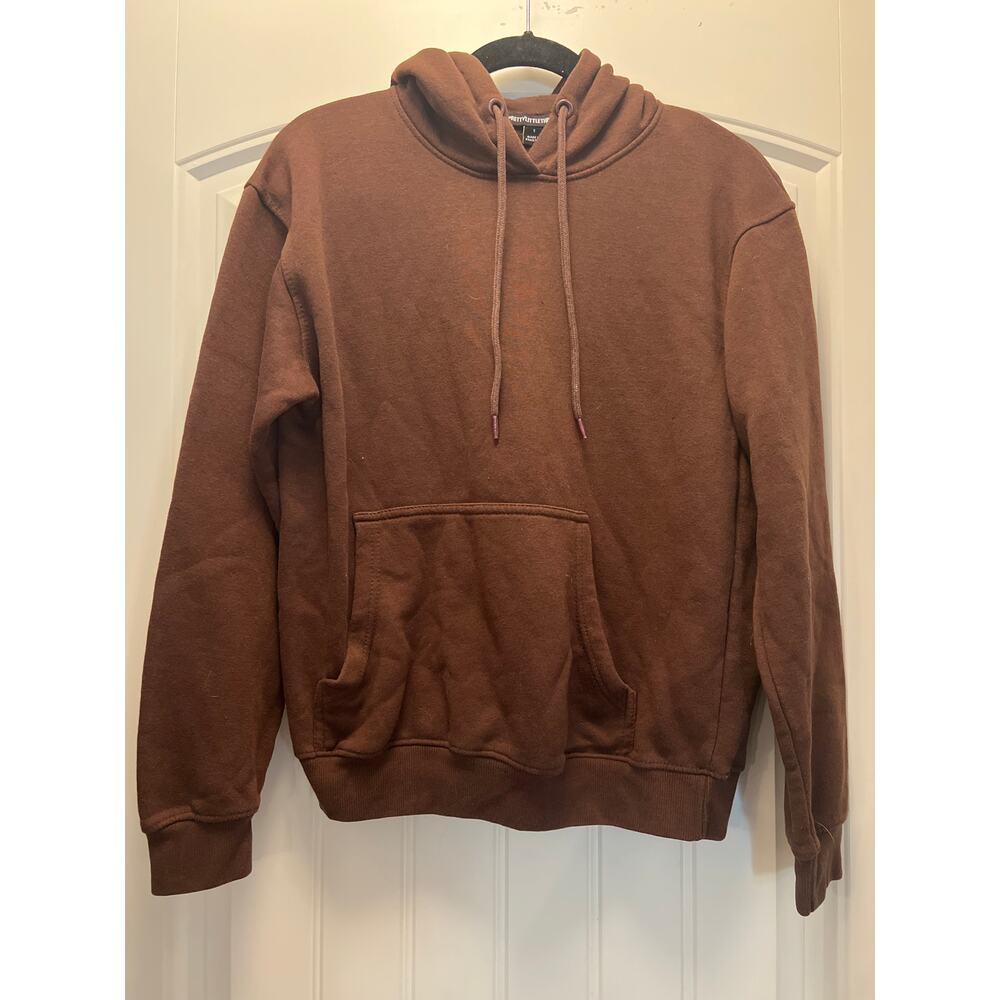 Pretty Little Thing Women’s Pullover Outdoor Gear Hoodie Sweatshirt Size S Brown